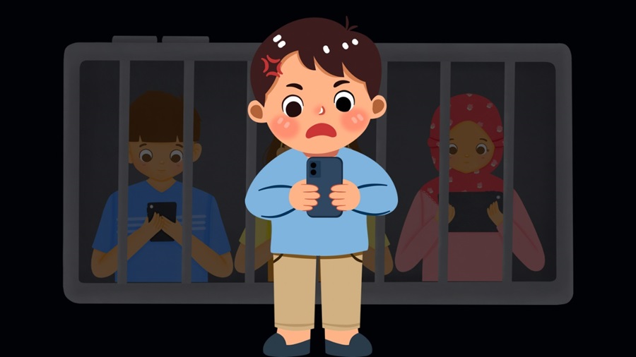 Menjaga Anak dari Bahaya Gadget Berlebihan