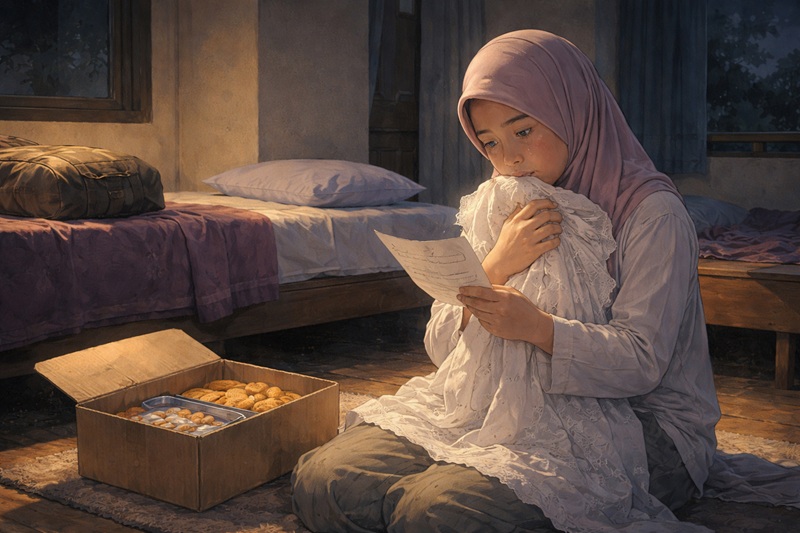 Mukenah Putih untuk Hari Raya