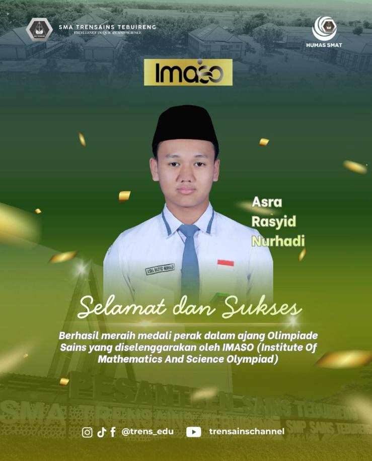 Santri SMA Trensains Tebuireng Raih Medali Perak IMASO 2026