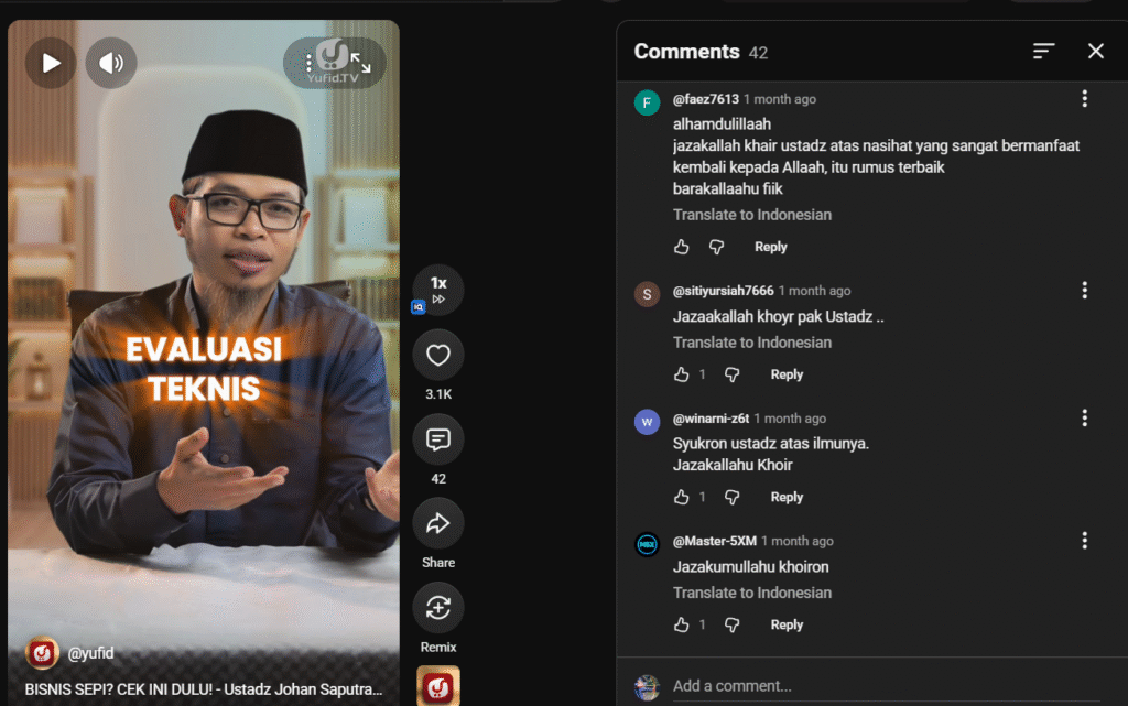 Laporan Produksi Yufid – Juli 2026 – KonsultasiSyariah.com